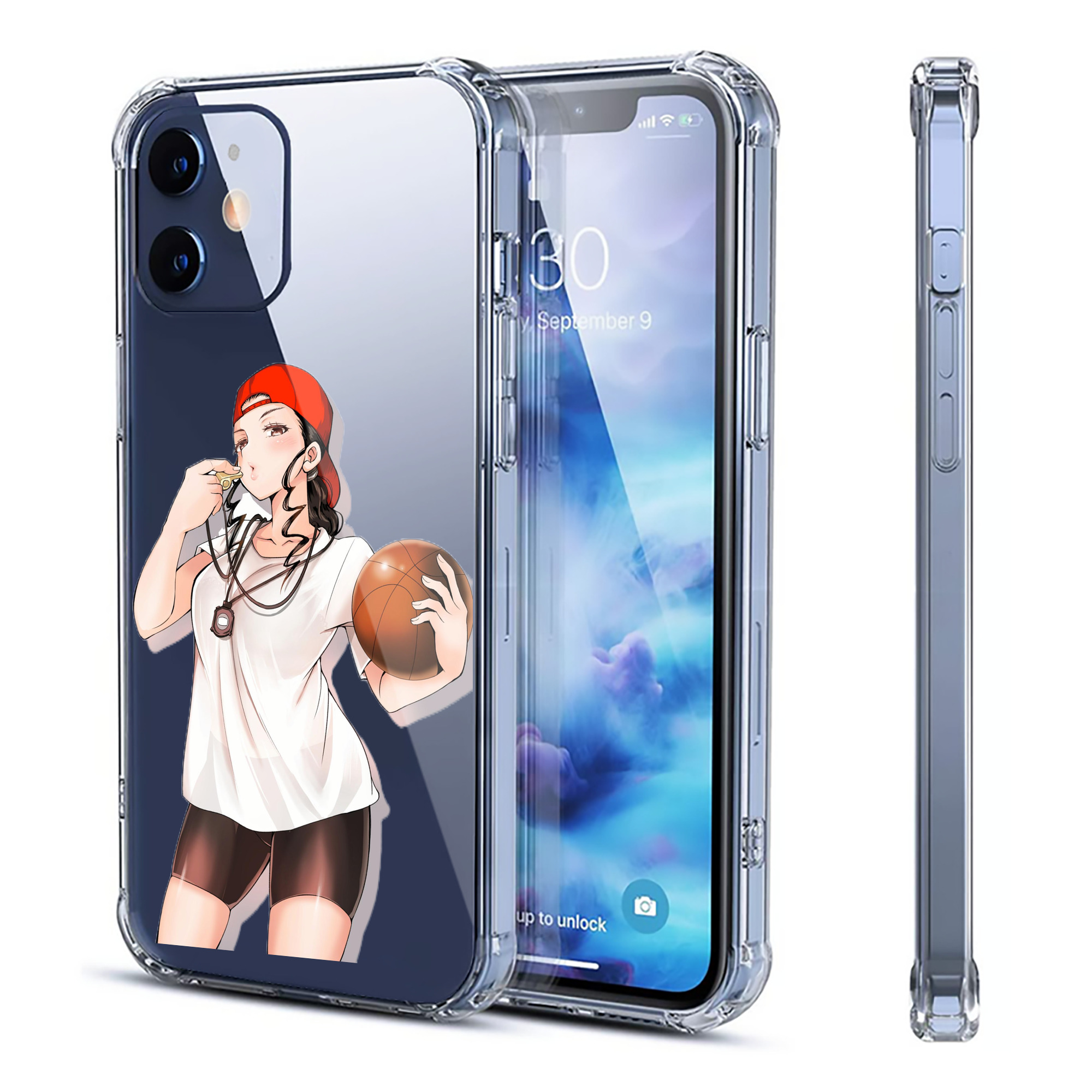 （画像用） SLAM DUNK／スラムダンク 【iPhone 12シリーズ対応】透明スマホケース（クリアソフトケース）